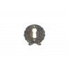 bocchetta per chiave ottone bronzo patinato diam.40mm. OB683.P