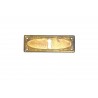 bocchetta per chiave ottone bronzo patinato 100X35 OB689.0/221