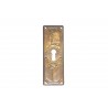 bocchetta per chiave ottone bronzo patinato 35X100 OB696
