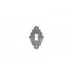 bocchetta per chiave ottone bronzo lucido 30X50mm. 318 BA