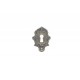 bocchetta per chiave ottone bronzo lucido 34x50mm. 02278