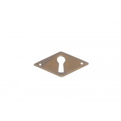 bocchetta per chiave ottone bronzo patinato 55x30mm. OB634.AO