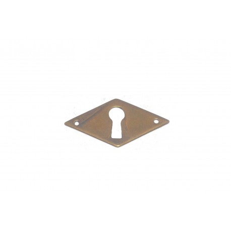 bocchetta per chiave ottone bronzo patinato 55x30mm. OB634.AO