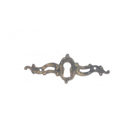 bocchetta per chiave ottone bronzo patinato 80x30mm. OB518.O.P