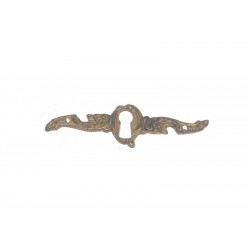 bocchetta per chiave ottone bronzo patinato 85X25mm. OB516.O.P