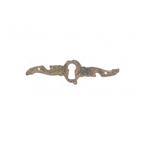 bocchetta per chiave ottone bronzo patinato 85X25mm. OB516.O.P