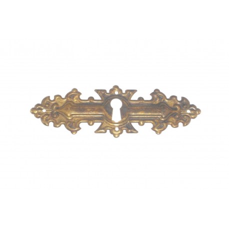 bocchetta per chiave ottone bronzo patinato 110X40mm. OB699.O