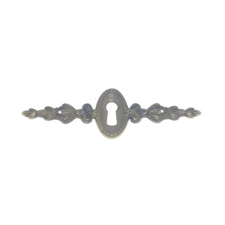 bocchetta per chiave ottone bronzo patinato 115X35mm. 30641.1150003