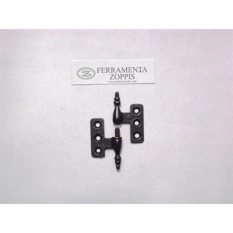 cerniera in stile per ante piana bronzata destra 1438024