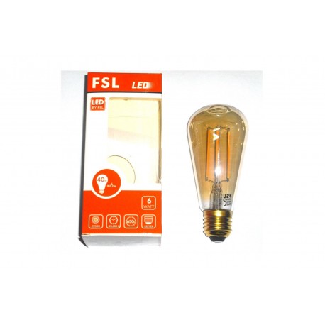 LAMPADINA LED ATTACCO E27 6W-650LM 300º 35x115mm 2200K AC220-240V ST56-6-27