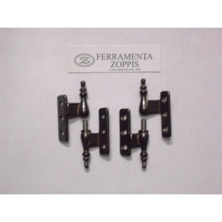 cerniera barocco per ante bronzata sinistra con ala zancata 01.4374S45501