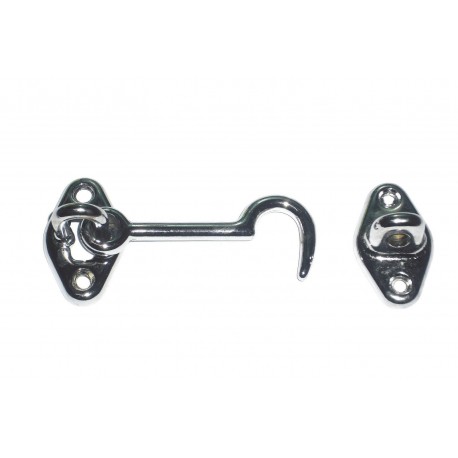 ganci fermaporta e finestra in ottone cromo lucido cm.6 600100607