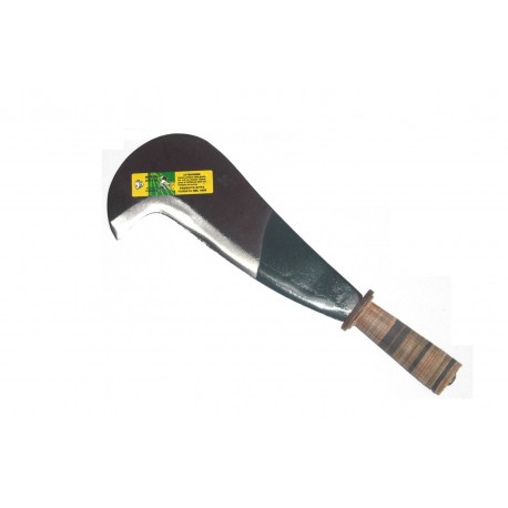 COLTELLO RONCOLA MOD.MAREMMA ACCIAIO CM.41 ARIETE MANICO CUOIO 3592012