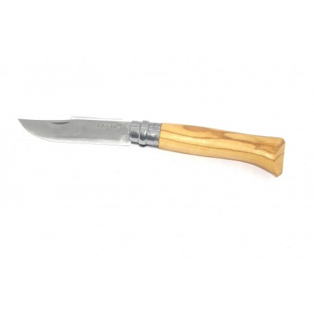 Coltello opinel tradizionale n.08 con lama cm.8,5 inox, manico olivo 7620/8