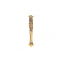 maniglia per mobile verticale ottone firenze con piastra interasse 185mm 18330.