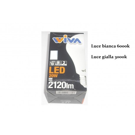 LAMPADINA LED GOCCIA E27 20W LUCE CALDA-FREDDA 2120LM WIVA