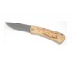 Coltello richiudibile acciaio legno, lama cm.6.7, 19423