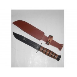 coltello con lama fissa USMC NERO cm.18 31762