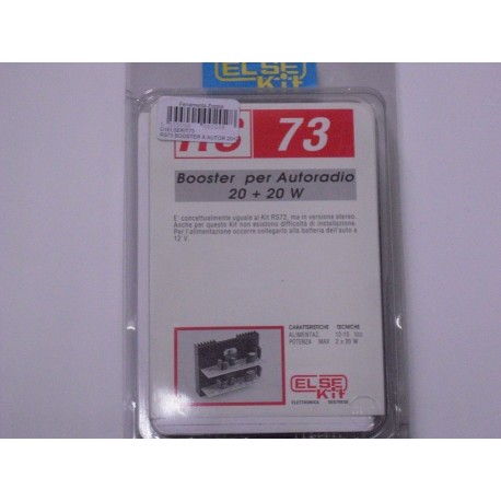 kit didattico elettronico BOOSTER PER AUTORADIO 20+20W STEREO Else Kit RS73