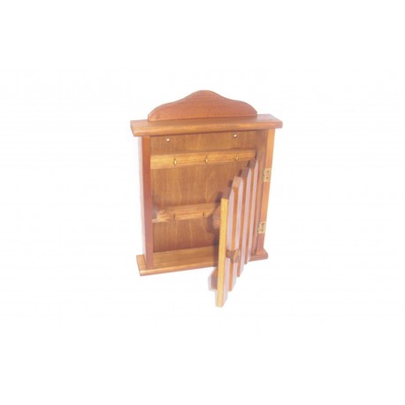 Cassetta portachiavi 6 posti in legno porta chiavi da parete muro box 322591