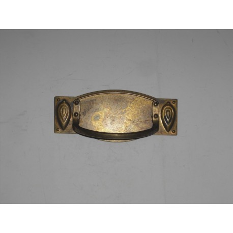 maniglia per mobile ottone bronzato 100x43 interasse 64mm.OM171.A.P