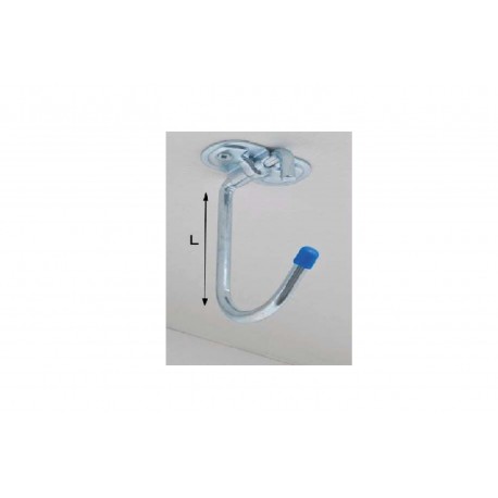 Gancio pieghevole porta biciclette da parete o soffitto cm.13 1423328