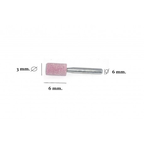 mola abrasiva rotativa diam.testa 3mm. - altezza testa 6mm. 7845A1220