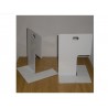 Fermalibro in acciao mm140x195h. 1PEZZO Bianco 1011930