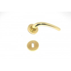 MANIGLIA PER PORTE COTTALI VEGA CON ROSETTA ORO LUCIDO IN ZAMA 146906