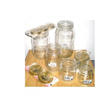 VASI QUATTRO STAGIONI BORMIOLI 6PZ. ml.150-250-500-1000-1500 COMPLETI DI TAPPO