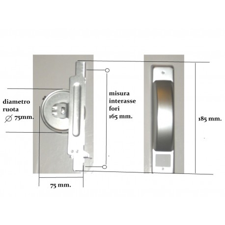 avvolgitore per tapparella semincasso 165mm. 9mt. 90014061