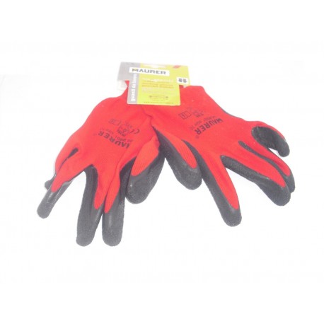 GUANTI IN LATTICE DORSO IN NYLON GRIPFLEX MAURER DA LAVORO TAGLIA 8-9-10