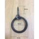 Anello per porta o mobilia diam. 75mm. ferro battuto a mano