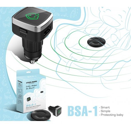 Allarme Sensore Segnalatore Anti Abbandono BIMBO in Auto BSA-1 0784R