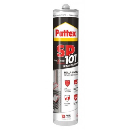 SIGILLANTE E ADESIVO TRASPARENTE SP101 PATTEX TUBO280ML 9514033