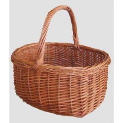 CESTO VIMINI OVALE OLANDA DIM. CM. 43X33X24/44H 9031024