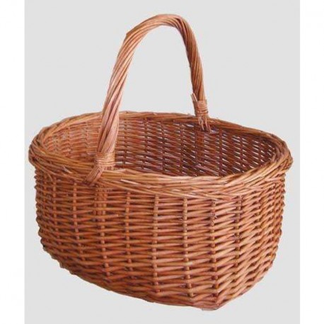 CESTO VIMINI OVALE OLANDA DIM. CM. 43X33X24/44H 9031024