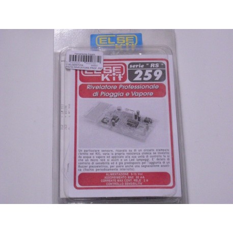 kit didattico elettronico RIVELAT.PROFESS. PIOGGIA E VAPORE Else Kit RS259