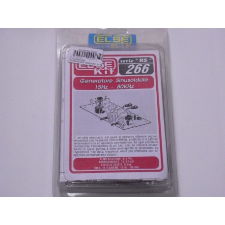 kit didattico elettronico GENERATORE SINUSOIDALE 15HZ-80KHZ Else Kit RS266