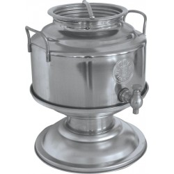 FUSTO OLIO 5 LT ACCIAIO INOX 18/10 CON SUPPORTO 291224