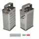 GRATTUGIA FORMAGGIO VERDURE 4 LATI ACCIAIO INOX 157078