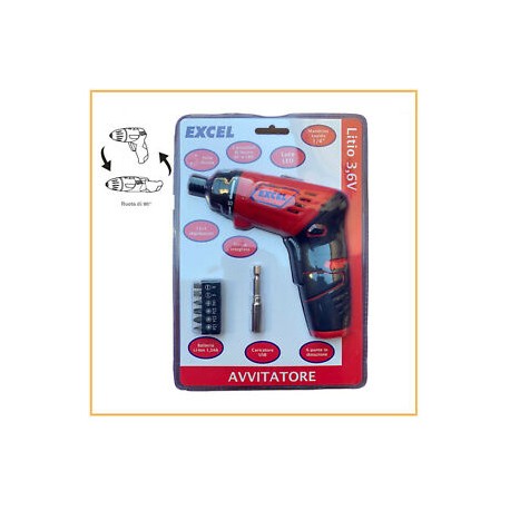 AVVITATORE A BATTERIA 3,6V. LI-ION 252706