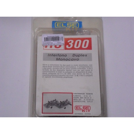 kit didattico elettronico INTERFONO DUPLEX MONOCAVO Else Kit RS300