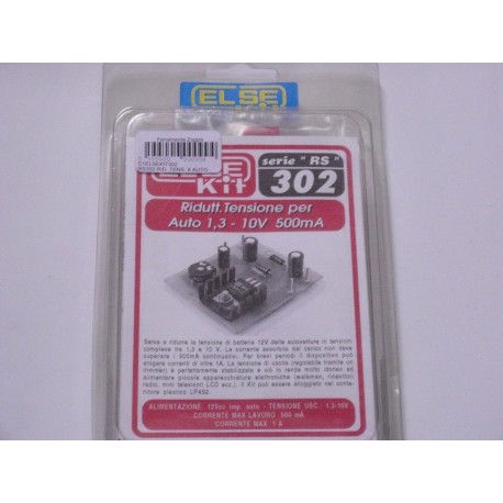 kit didattico elettronico RIDUTT.TENSIONE X AUTO USC.1.3-10V500MA Else Kit RS302