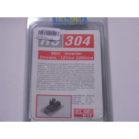 kit didattico elettronico INVERTER UNIV. 12VCC/230VCA 15W Else Kit RS304
