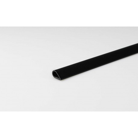 PROFILO DORSETTO PVC NERO BARRA 1MT.5mm. 31678-10