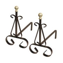 ALARI CON POMI OTTONE CM.31 253352