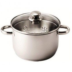 PENTOLA CUOCI E SCOLA "HOTPOT" ACCIAIO AISI 430 C/CESTELLO BASCULANTE cm.20 353069