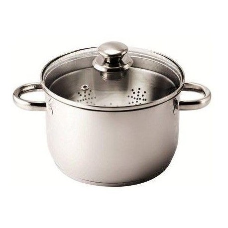 PENTOLA CUOCI E SCOLA "HOTPOT" ACCIAIO AISI 430 C/CESTELLO BASCULANTE cm.20 353069