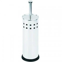 PORTASCOPINO WC IN ACCIAIO VERNICIATO BIANCO 218351